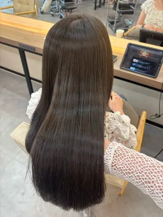 ロング カラー レイヤー✂︎ぷつボブ 艶カラー🤍noaのヘアスタイル