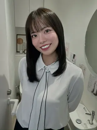 カラー 透明感×艶カラー🫧 SACHIKA💫のヘアスタイル