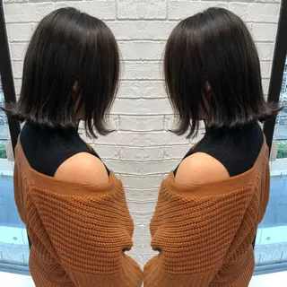 ミディアム カラー 韓国レイヤー×艶髪 ハイトーンRyukiのヘアスタイル