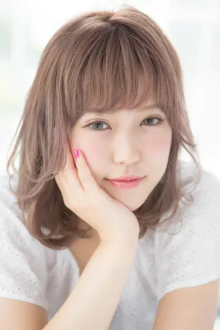 ミディアム 鶴田 連のヘアスタイル