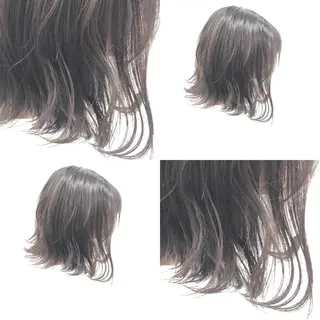 ミディアム カラー パーマ ヘアアレンジ メンズ キッズ 上品＆韓国風 🥀海心🥀のヘアスタイル