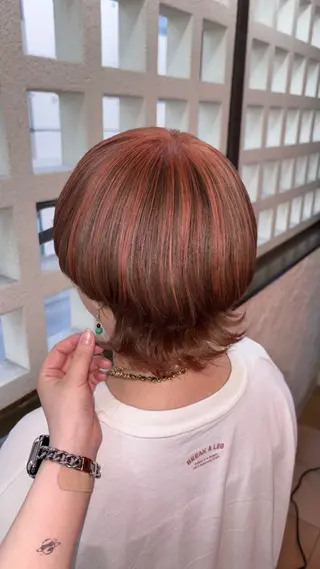 ショート カラー ヘアアレンジ dolphin / himaRiのヘアスタイル