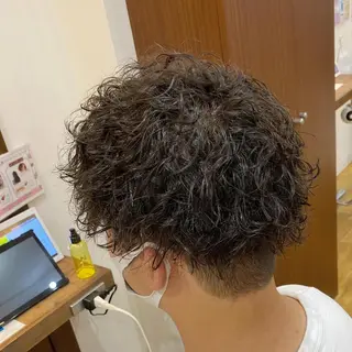 パーマ メンズ 原田 涼矢のヘアスタイル