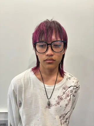 カラー メンズ ハードパーマ Rico💜のヘアスタイル