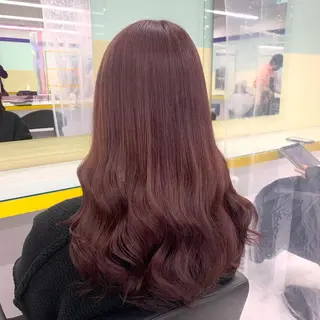 セミロング カラー 韓流トレンドヘア 🎀RINAKO🎀のヘアスタイル