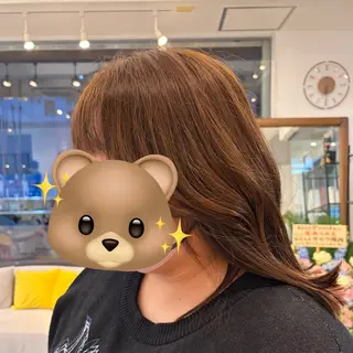 ミディアム カラー めぞんどぼーて KONOMIのヘアスタイル