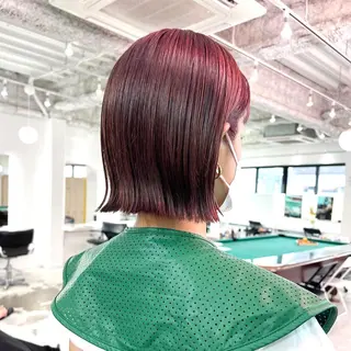 ショート カラー 朝が楽になるパーマ /ミリヤのヘアスタイル