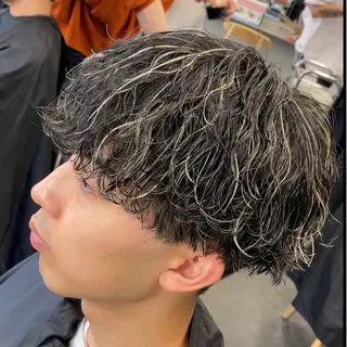 ミディアム カラー ヘアアレンジ メンズ fifth 石川 凪のヘアスタイル