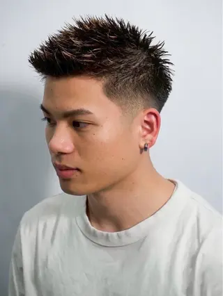 ショート チャン フエのヘアスタイル