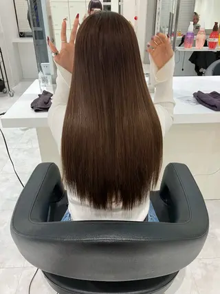 ロング カラー ヘアアレンジ 💓色落ちまで綺麗な 垢抜けカラー💓のヘアスタイル