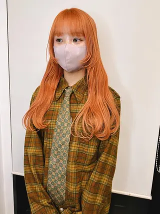ロング ブリーチカラー🫧 森　凪沙のヘアスタイル