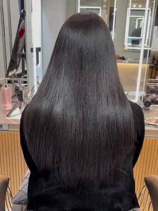 ロング カラー パーマ 【博多髪質改善】 吉村 清志のヘアスタイル