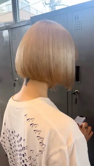 ショート カラー ヘアアレンジ 💎ハイトーン/ 艶カラー💎souのヘアスタイル
