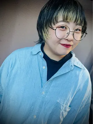 ショート カラー ママ美容師 ＊ヒマワリのヘアスタイル