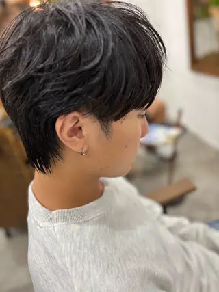 ショート パーマ メンズ Lumo Yu-kiのヘアスタイル