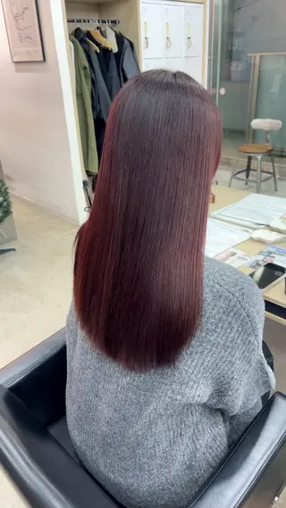 ロング カラー 🪽髪質改善縮毛矯正 🤍MIU🤍のヘアスタイル