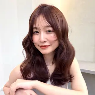 セミロング カラー 暖色/柔らかベージュ 🐈ayano♡のヘアスタイル