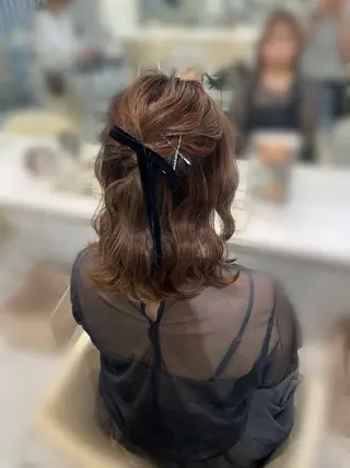 ミディアム ヘアアレンジ りん/ 名古屋ヘアセットの眉毛・アイブロウイメージ