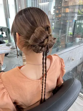 ヘアアレンジ 速水 ゆきののヘアスタイル