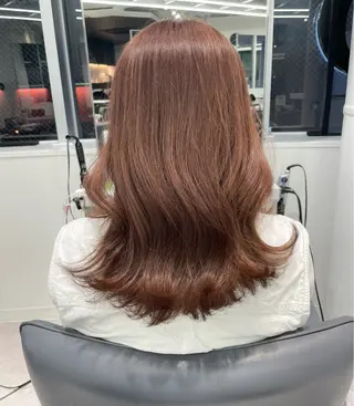 ロング カラー 韓国ハッシュカット/ 新宿/髪質改善/岡崎のヘアスタイル