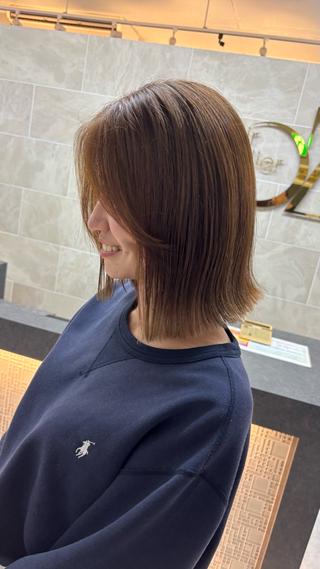ミディアム 佐藤 宰 OZ桑野店のヘアスタイル
