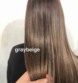 カラー ボブ♡柔らかいカラー 實松栞理のヘアスタイル