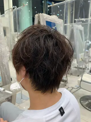 ショート パーマ メンズ 店舗代表 佐藤 幸平のヘアスタイル