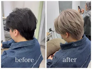 ショート カラー メンズ 新宿 似合わせカラー HINAのヘアスタイル