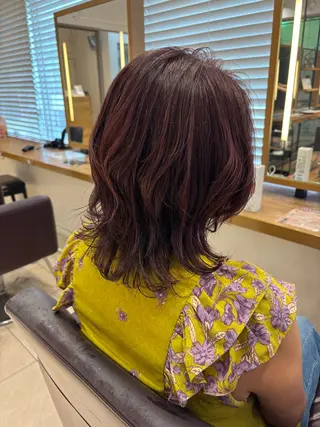 ミディアム 大人カラー✳︎ボブ 横関由美のヘアスタイル