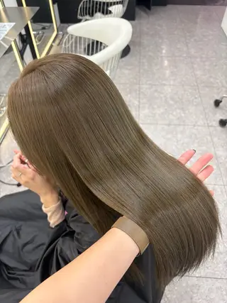 ロング カラー 新宿/韓国ヘア 中明度カラー/かやのヘアスタイル