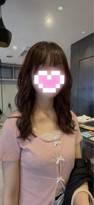 パーマ うらら/ブリーチ/ 博多/透明感カラーのヘアスタイル