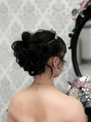 ヘアアレンジ 指 碧波のヘアスタイル