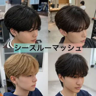 ショート メンズ 韓国ヘア/メン ズパーマ特化/下田のヘアスタイル