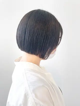 ショート ボブ/縮毛/レイヤー モトナリのヘアスタイル