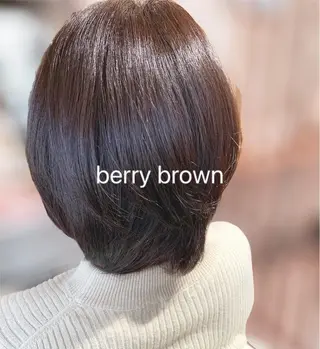 ショート カラー ヘアアレンジ 透明感カラー ボブ/ 直感カラー診断のヘアスタイル