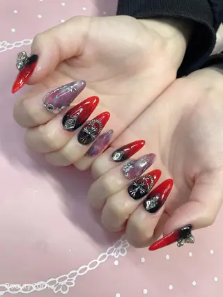 セミロング ネイル 《LB》ラブリエ Nail&eyeのマツエク・マツパデザイン
