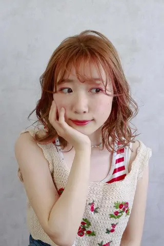 ミディアム 【名古屋】モデル募集 arisaのヘアスタイル