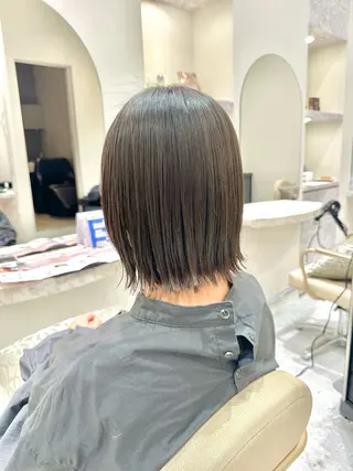 ミディアム カラー 韓国レイヤー✨ yasuko銀座のヘアスタイル