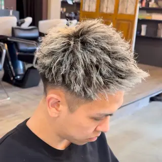 ショート ツイスパ/シャドウ 新井のヘアスタイル