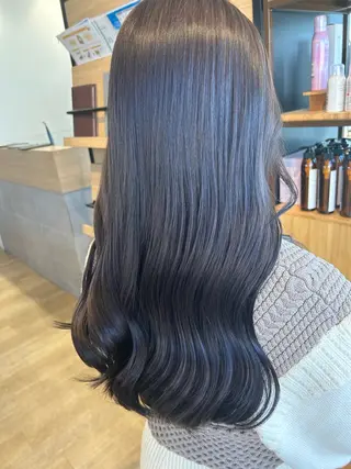 セミロング カラー 美髪形成!色素改善! 秋田 和輝のヘアスタイル