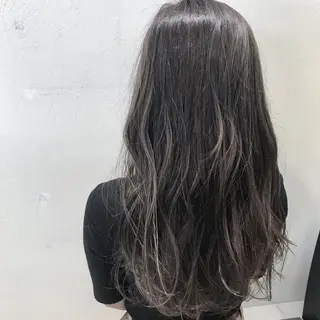 ミディアム カラー 髪質改善カラー韓国風 レイヤーtudaのヘアスタイル