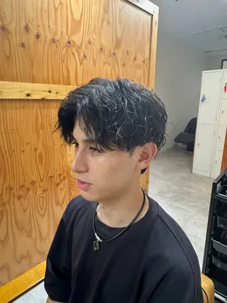 パーマ メンズ メンズ特化 古賀陸斗のヘアスタイル