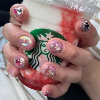 ネイル パラあり！フィルイン 美フォルムのネイルデザイン