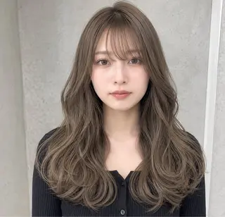 ロング カラー ブリーチ無しWカラー ・アレンジ🎀のヘアスタイル