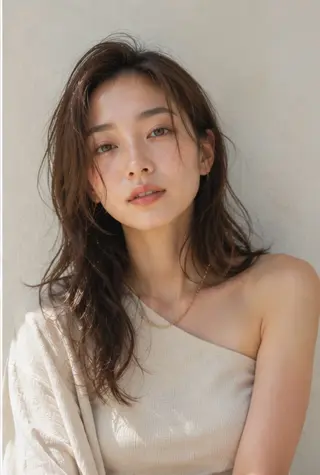 ミディアム カラー Garden 浅草蔵前のヘアスタイル