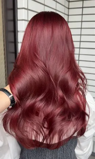 ロング カラー 𝑨𝑲𝑶 🍒/ 盛れる韓国ヘアのヘアスタイル
