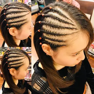 ✨コーンロウ✨ 本田さゃかのヘアスタイル