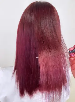 セミロング カラー ヘアアレンジ TSUNA 🌙 Lim 五反田のマツエク・マツパデザイン
