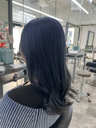 セミロング 水戸/ブリーチカラー 中山りくのヘアスタイル