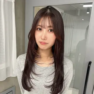 ロング りおな/髪質改善/ カラー /平尾のヘアスタイル